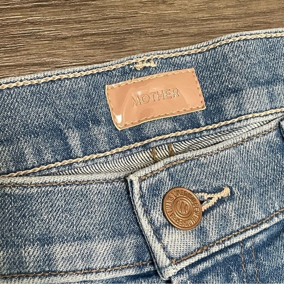 MOTHER The Ditcher Zip Flood Straight Leg Jeans Love On The Beat SZ 27 NWT - Picture 6 of 13